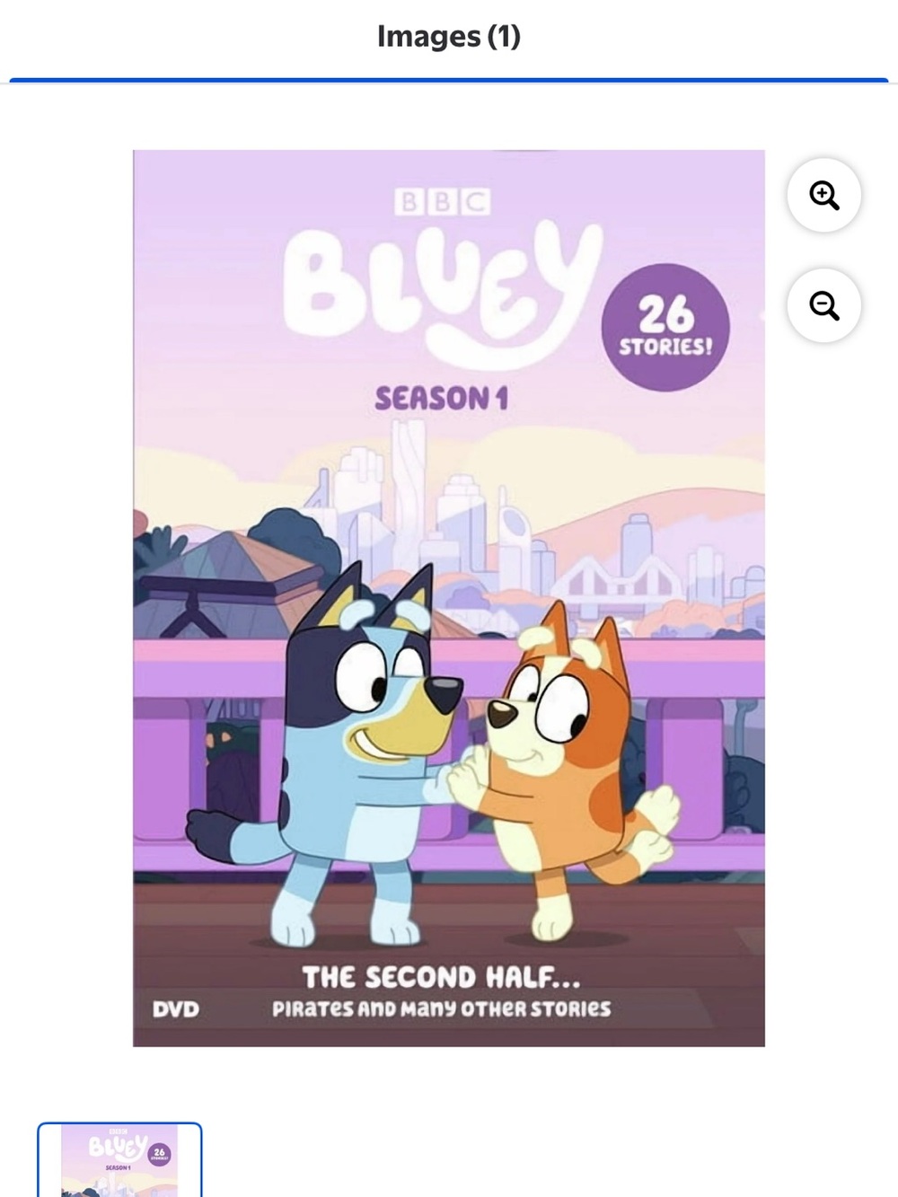 Bluey Season 1 (The Second Half) DVD - Purple Cover